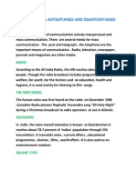 Mass Media-Its Advantages and Disadvantages