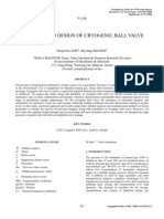 Analysis and Design of Cryogenic Ball Valve