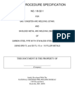 Welding Procedure Specification