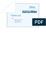 RDBMS-Day3: - Basic DDL Statements - DML Statements - Aggregate Functions