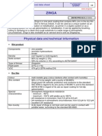 Zinga Technical Data Sheet