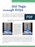 Kundalini Yoga Subagh Kriya