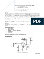 Lab Exercise:use of LM 311 As Precision Comparator and Window Detector & Triangle Wave Generator PDF