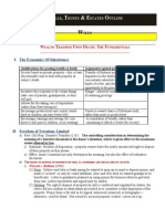 Wills Trusts Estates Outline HOFSTRA