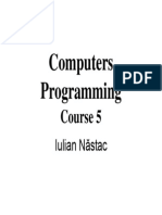 Computers Programming: Course 5