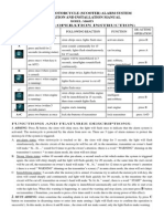 Two-Way Motorcycle (Scooter) Alarm System Operation and Installation Manual