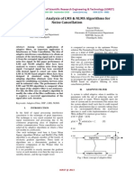 Performance Analysis of LMS & NLMS Algorithms For Noise Cancellation