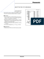 Datasheet AN5829S - Sound Multiplex Decoder IC For The U.S. Televisions - Panasonic Semiconductor