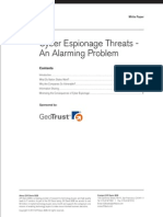 Cyber Espionage Threats - An Alarming Problem: White Paper