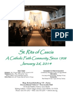 St. Rita Parish Bulletin 1/26/2014