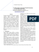 The Optimal Design of Three Degree-of-Freedom Parallel Mechanisms For Machining Applications