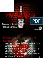 Heinz India: Akanksha Kanojia 32219 Rolika Sharma 32243