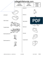 Installation Instructions: Parts List