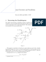 Riemannian Curvature and Parallelism: 1 Traversing The Parallelogram