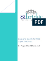 Do's and Don'ts For PCB Layer Stack-Up: by - Pragnesh Patel & Ronak Shah