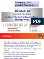 Case Study On:-: A Study On Dell's Supply Chain Management