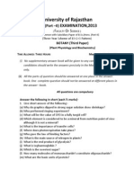 BOTANY (Third Paper) (Plant Physiology and Biochemistry)