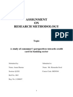 Assignment ON Research Methodology: Topic