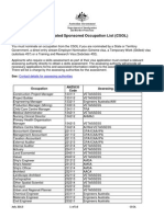 Consolidated Sponsored Occupation List (CSOL) : Contact Details For Assessing Authorities