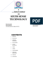 Sixth Sense Technology by Bhagu and Co