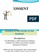 Contract - Consent of Parties