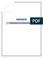 Experiment #2 Calibration of A Pressure Sensor