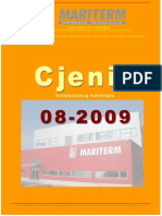 Mariterm Cjenik 2009