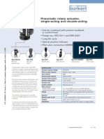 Pneumatic Rotary Actuator, Single-Acting and Double-Acting