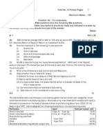 Cost FM Sample Paper