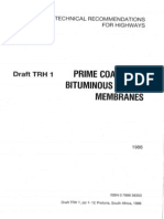 TRH1: Prime Coats and Bituminous Curing Membranes