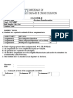 AMBO205 - Business Transformation Assignment