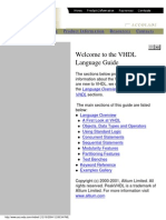 Welcome To The VHDL Language