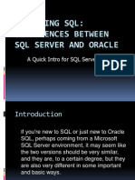 Beginning SQL: Differences Between SQL Server and Oracle