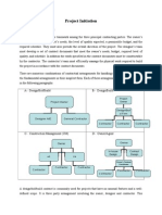 Project Initiation: Contractural Arrangement