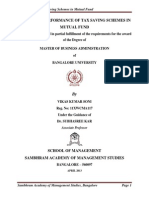 A Study On Performance of Tax Saving Schemes in Mutual Fund