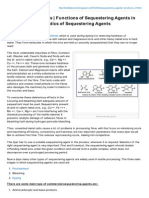 Sequestering Agents Functions