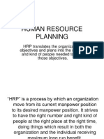 Human Resource Planning