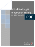 ACC626 Ethical Hacking and PenetrationTesting E Chow