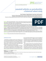 Effect of Rheumatoid Arthritis On Periodontitis: A Historical Cohort Study