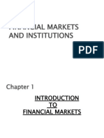 Financial Markets and Institutions