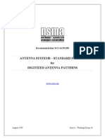 Antenna Systems - Standard Format For Digitized Antenna Patterns