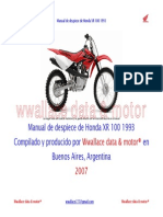 Despiece Honda XR 100 1993w