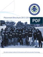 DA-IICT Placement Brouchre 2013-2014 PDF