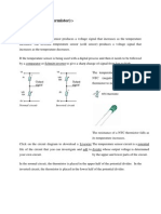 FIRE SENSOR (Thermistor) :-: Normal Circuit Inverted Circuit