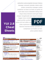 YUI 2.8.0 Cheat Sheet Packet