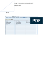 WD Table Column Settings