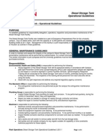 Diesel Storage Tank Operational Guidelines