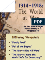 The World at War: By: Ms. Susan M. Pojer Horace Greeley H. S. Chappaqua, NY