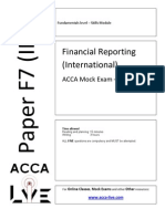 ACCA - F7 Financial Reporting Mock Exam December 2009