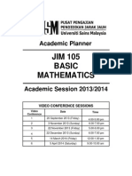 PJJ USM-JIM 105 Academic Planner